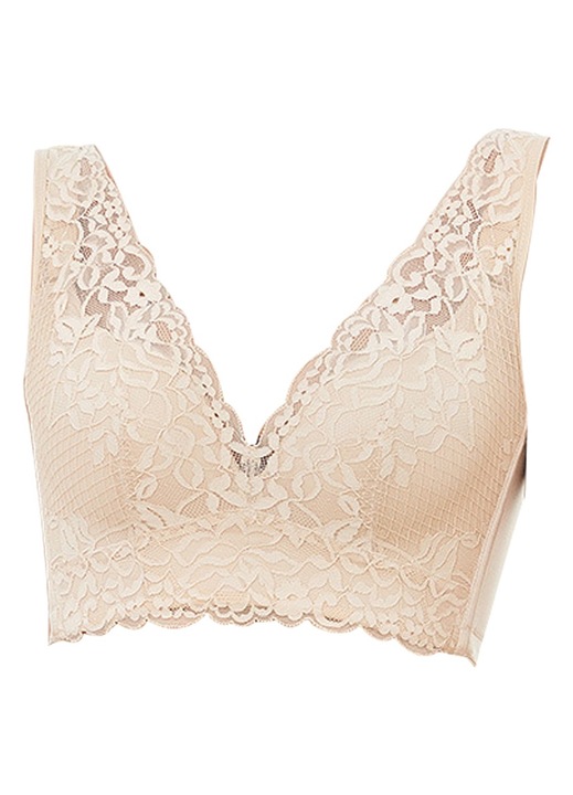 Sutien, BGHYHYHI, Bumbac/Nylon, Bej