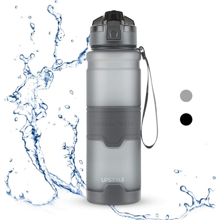 Sticla de apa sport Enforose, rezistenta la scurgeri, fara BPA, usor de curatat, 500ml
