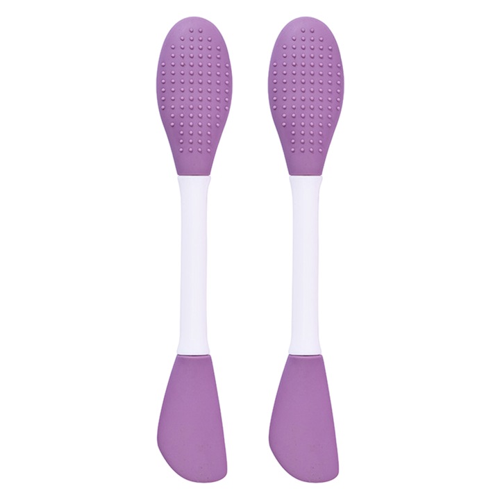 Set 2 pensule aplicatoare pentru masti din silicon, AMRINUGL, violet, 16.5cm