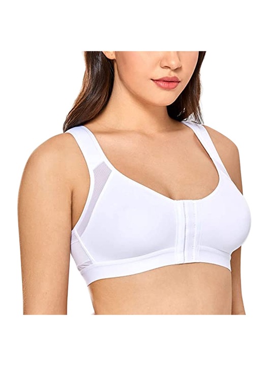 Melltartó, BGHYHYHI, hálós, fehér, 4XL INTL