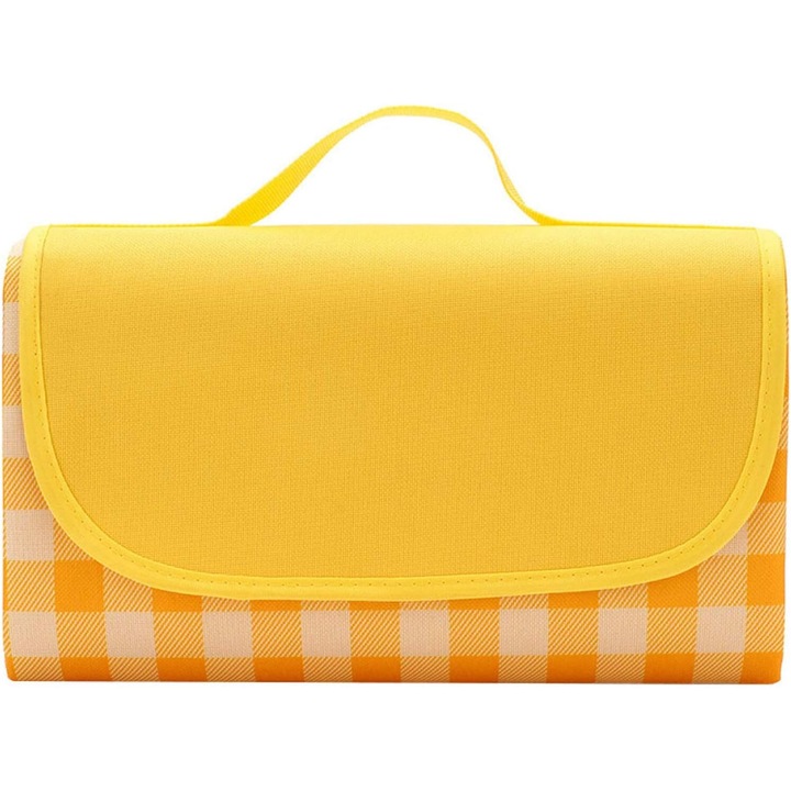 Patura picnic impermeabila, pliabila, multicolor, 200x150cm