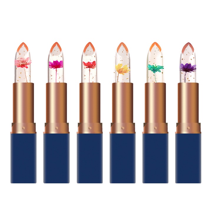 Set 6 balsamuri de buze QttvbTna, lucios, multicolor,16.8 x 3.6 x 6.8 cm