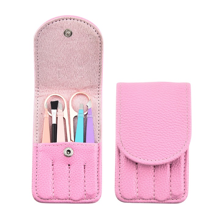 Set pensete cu geanta de calatorie, Amrinugl, Inox, 6 piese, Multicolor