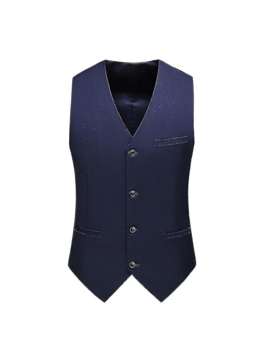 Vesta barbati AMRINUGL, versatila, poliester, albastru inchis, XL