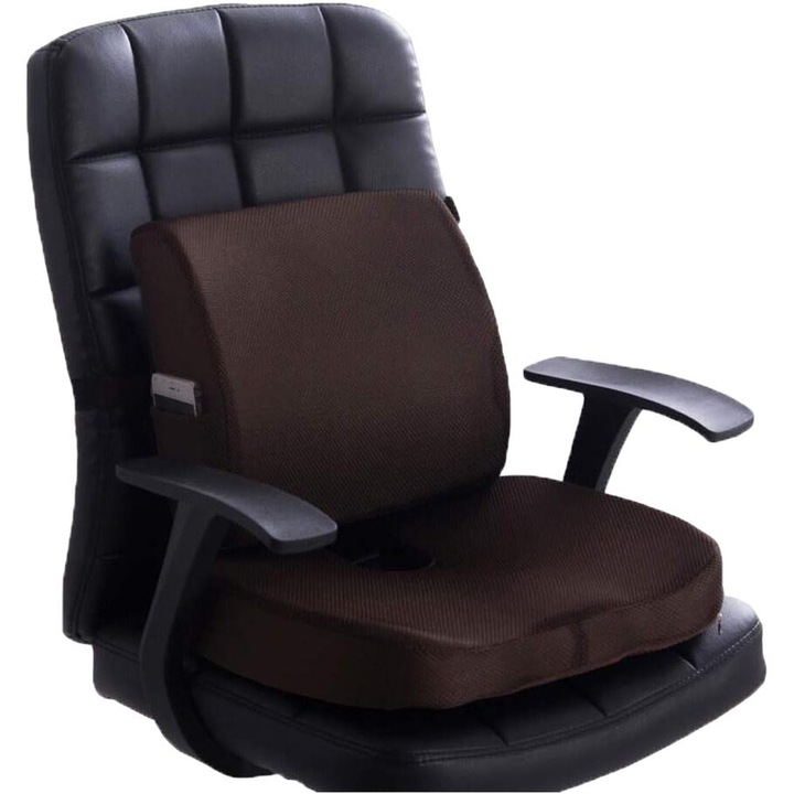 Perna ortopedica din spuma cu memorie si suport lombar AMRINUGL