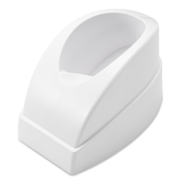 Container pentru unghii French Dip, AMRINUGL, alb, 11x7x6.5cm, cu ghid de degete