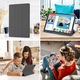 Калъф за Samsung Galaxy Tab A8 10.5 инча Soft Shell с функция събуждане/заспиване и отделение за стойка тип стилус - черен