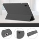 Калъф за Samsung Galaxy Tab A8 10.5 инча Soft Shell с функция събуждане/заспиване и отделение за стойка тип стилус - черен