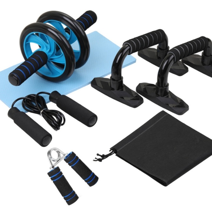 Roata de exercitii Enforose, kit multifunctional, design anti-alunecare, echipament portabil, unisex