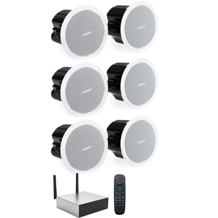 Sistem audio ambiental tavan Bose Freespace FS2C-Arylic A50, 6 boxe, Wifi