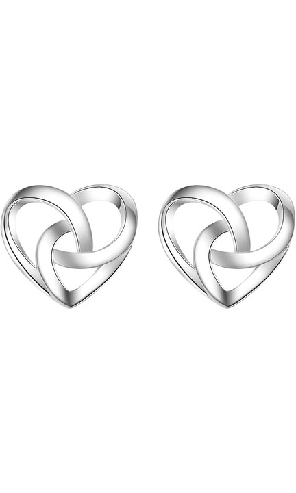 Hipoallergén réz szív alakú fülbevaló, édes fazonú, divatos női ékszer