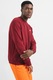 Nike, Bluza de trening cu decolteu la baza gatului Sportswear, Rosu