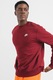 Nike, Bluza de trening cu decolteu la baza gatului Sportswear, Rosu