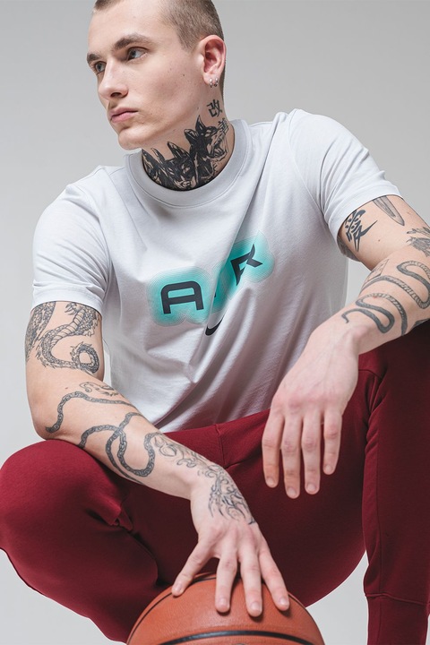 Nike, Pantaloni de trening cu buzunare laterale, Rosu inchis