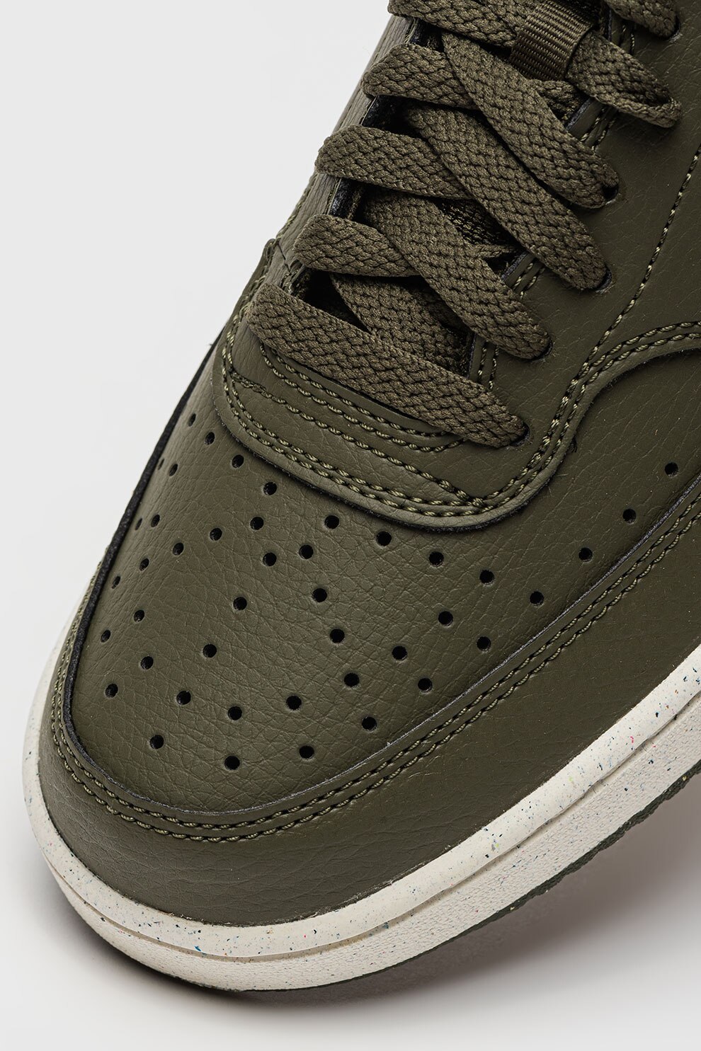 Nike, Court Vision Low Next Nature műbőr sneaker, Khaki,