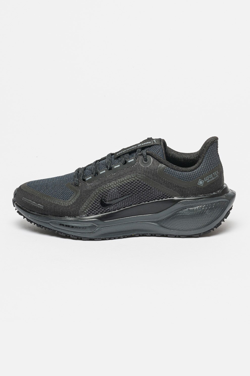 Nike, Pantofi din material textil, pentru alergare Air Zoom Pegasus GTX, Negru, 5