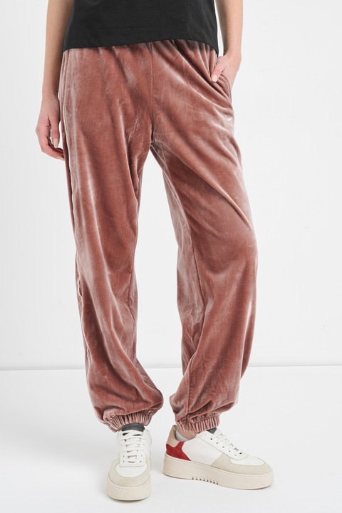 Nike, Pantaloni de trening lejeri din catifea, Roz prafuit