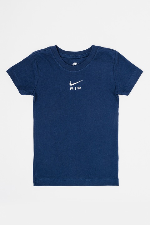 Nike, Pamutpóló logómintával, Sötétkék/Törtfehér