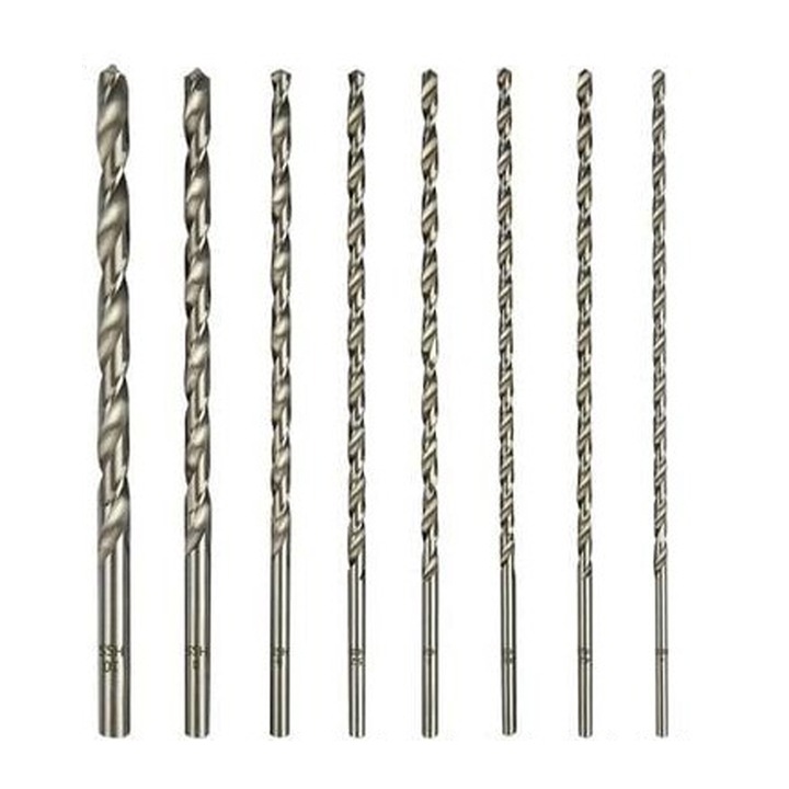 Set de burghie multi-materiale, AMRINUGL, lungime 200mm, otel de inalta viteza, taiere rapida, 8 bucati