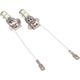 Set 2 becuri H3 5050 LED 9 SMD pentru lumini de ceata, alb, DC12V