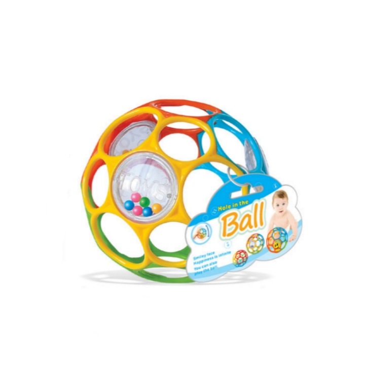 QttvbTna babakocsi, puzzle labda, többszínű