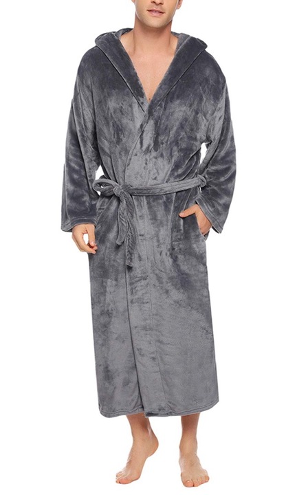 Мъжка роба, Amrinugl, Fleece, Grey, L INTL