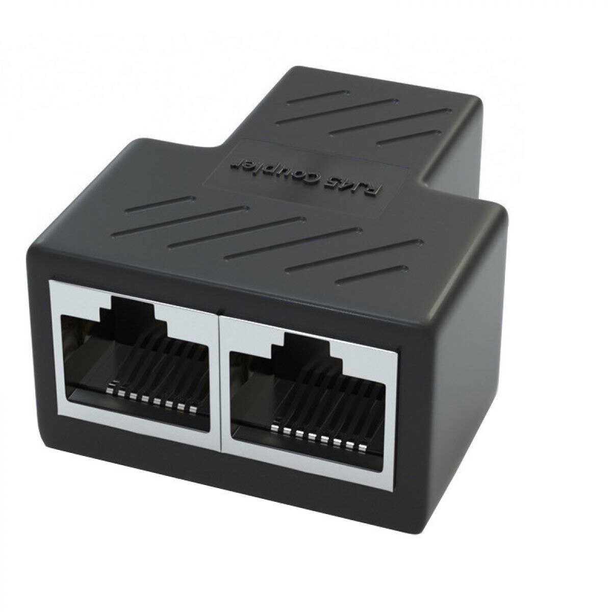 Splitter Ethernet RJ45, 2 seturi, 8 pini, PVC, 3,5x4,5x2cm - eMAG.ro