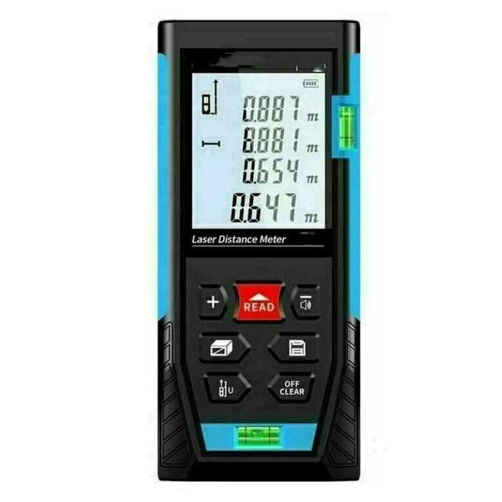 Лазерен далекомер 50 м, 99 памети, точност +/- 1,5 мм, IP54