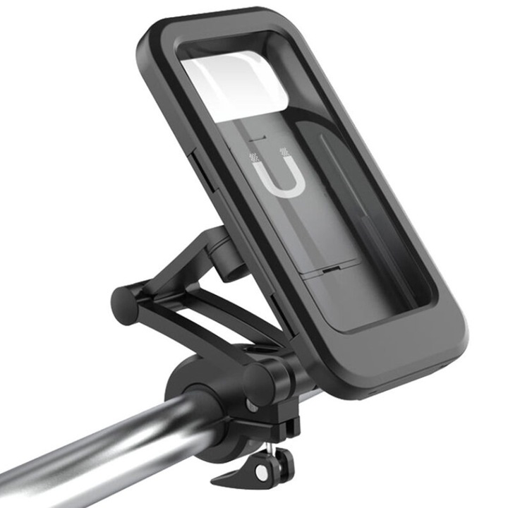 Dussdote motoros telefontartó, fekete, 19x10x2,5cm