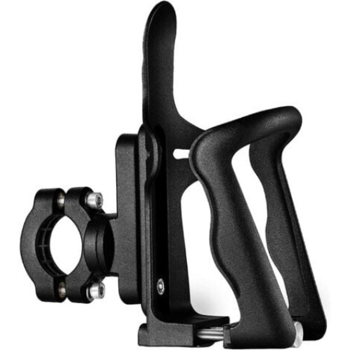 Suport pentru bauturi AMRINUGL, pentru motocicleta si bicicleta, ajustabil, negru