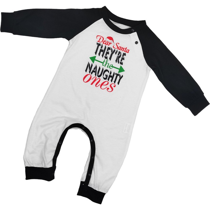 Pijamale de Craciun pentru bebelusi, AMRINUGL, verde, set complet