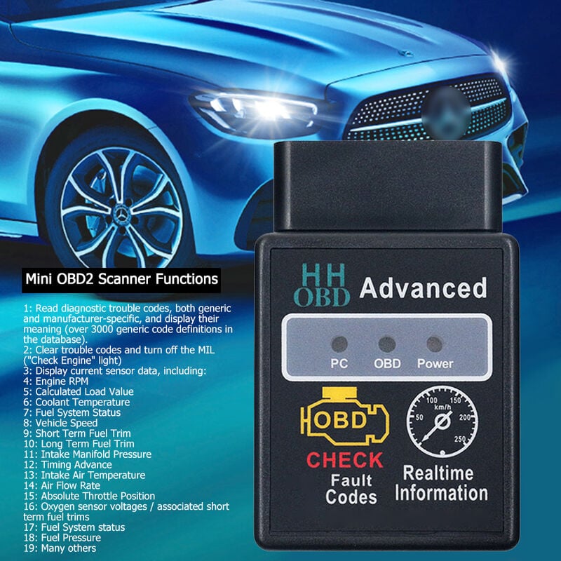 Scanner Diagnostic OBD2 Mini, accesorii auto, wireless, 45x25x65mm Scanner Diagnostic OBD2 Mini, accesorii auto, wireless, 45x25x65mm