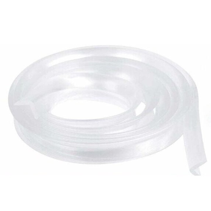 Protectie colturi si margini pentru mobila, AMRINUGL, transparent, 6.1m, PVC moale