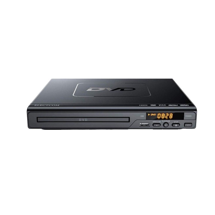 DVD плейър, AMRINUGL, пластмаса, HDMI, 5.1 канала, 22.5x19.3x5.5cm, черен