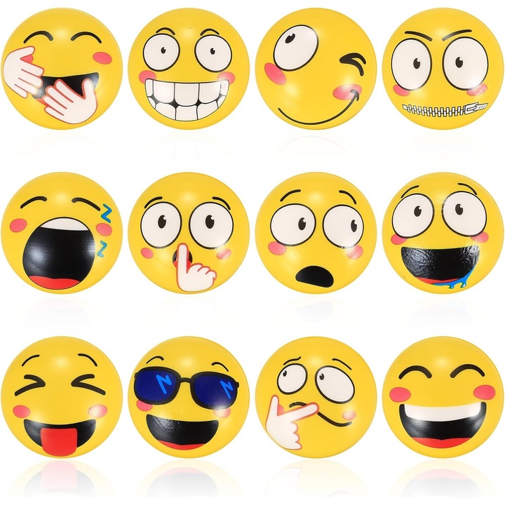 Set 12 mingi antistres pentru copii, adulti Cadou invitat pentru copii si adulti