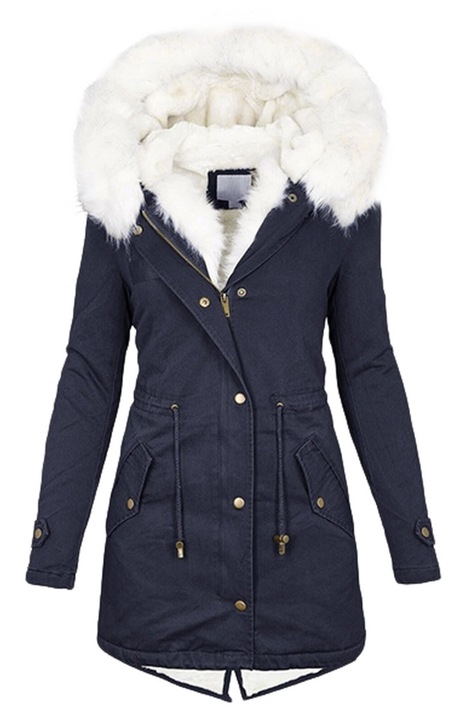 Geaca de iarna dama, AMRINUGL, Bumbac, Bleumarin, 3XL INTL