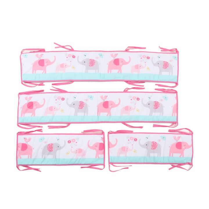 Patut bebe, AMRINUGL, set perna protectoare, imprimeu dragut, 25.4x406.4cm