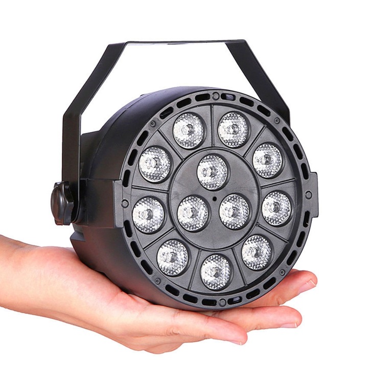Bila disco rotativa cu lumina colorata schimbatoare de ritm