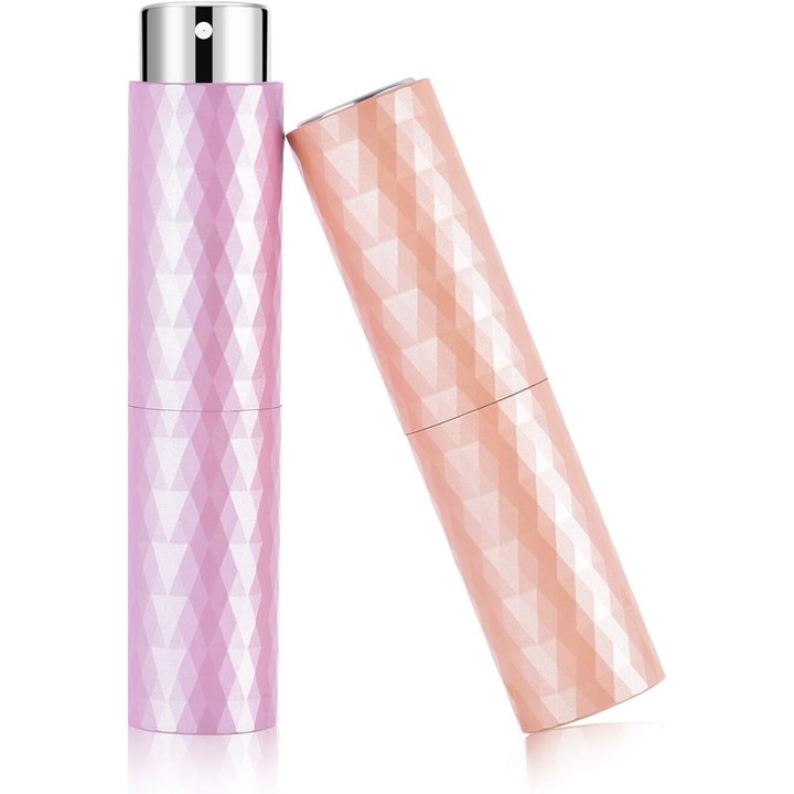 Sticla de parfum 8ml, AMRINUGL, set 2 bucati, design rotativ, antialunecare, multicolor