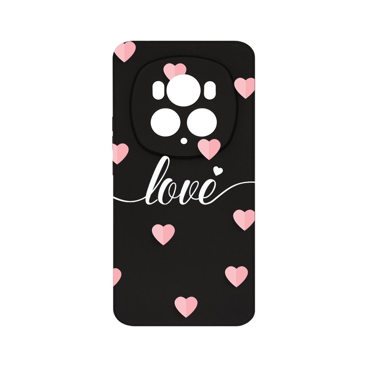 BestCase 1.2mm Szilikon telefontok, kompatibilis modell Honor Magic6 Pro, Love Flying Hearts, Kamera Védelem, Mikroszálas puha belső, PB 85