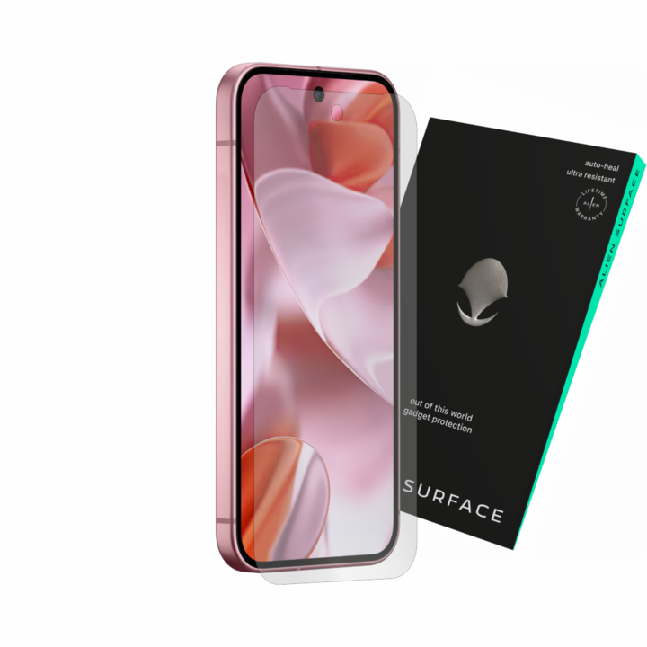 Védőfólia Google Pixel 9 telefonhoz, tokkal kompatibilis képernyővédő, Alien Surface