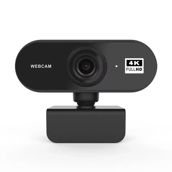 4K HD webkamera, autofókusz, beépített mikrofon, 85x64x40 mm, 150 cm-es USB kábel