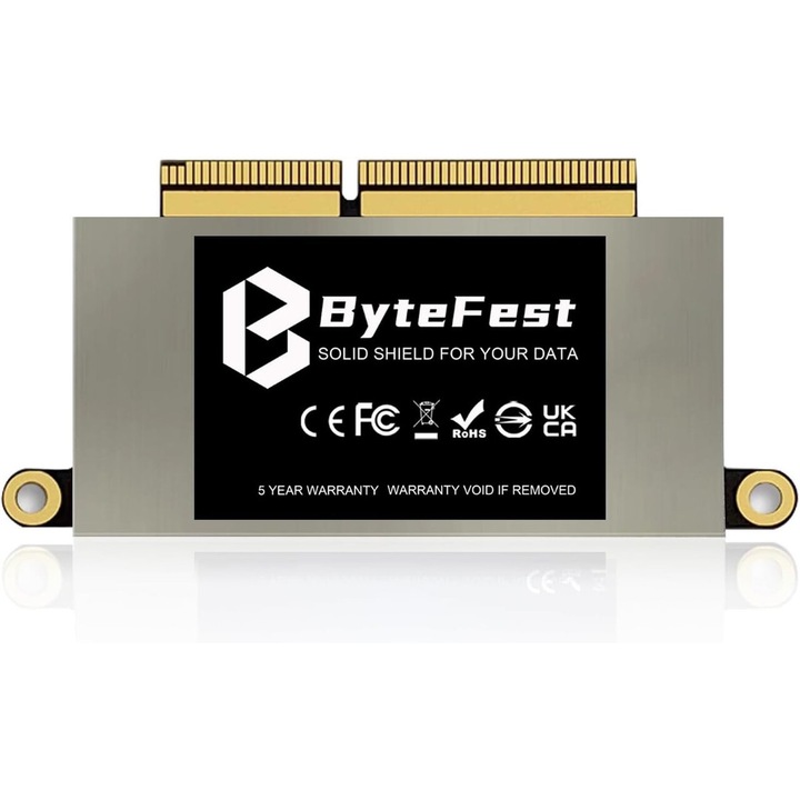 Памет ByteFest 256GB SSD NVMe PCIe 3.0x4 Замяна за MacBook Pro Retina 13" A1708 (края на 2016 г., средата на 2017 г.) EMC 2978/3164 модели без сензорна лента