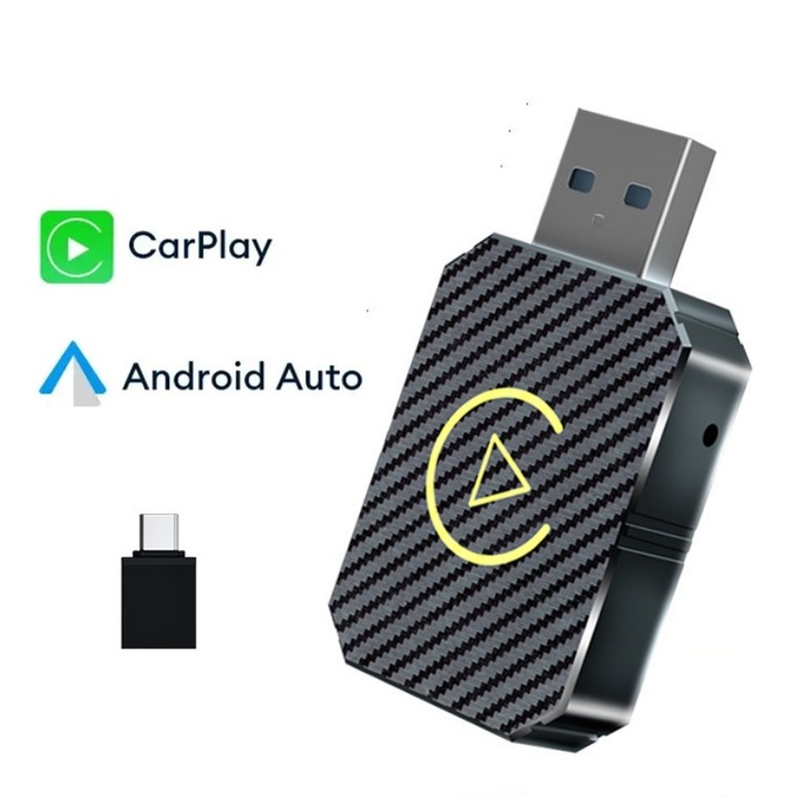 Vezeték nélküli CarPlay és Android Auto adapter, gyors 5G WiFi kapcsolat, kompatibilis a Volvo Benz MG Kia Chery VW-vel