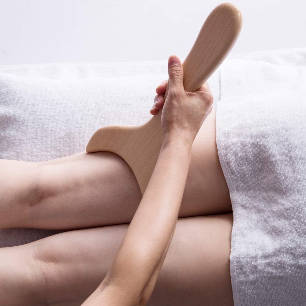 Instrument de masaj din lemn, Gua sha, masaj anticelulitic, stimulare ...