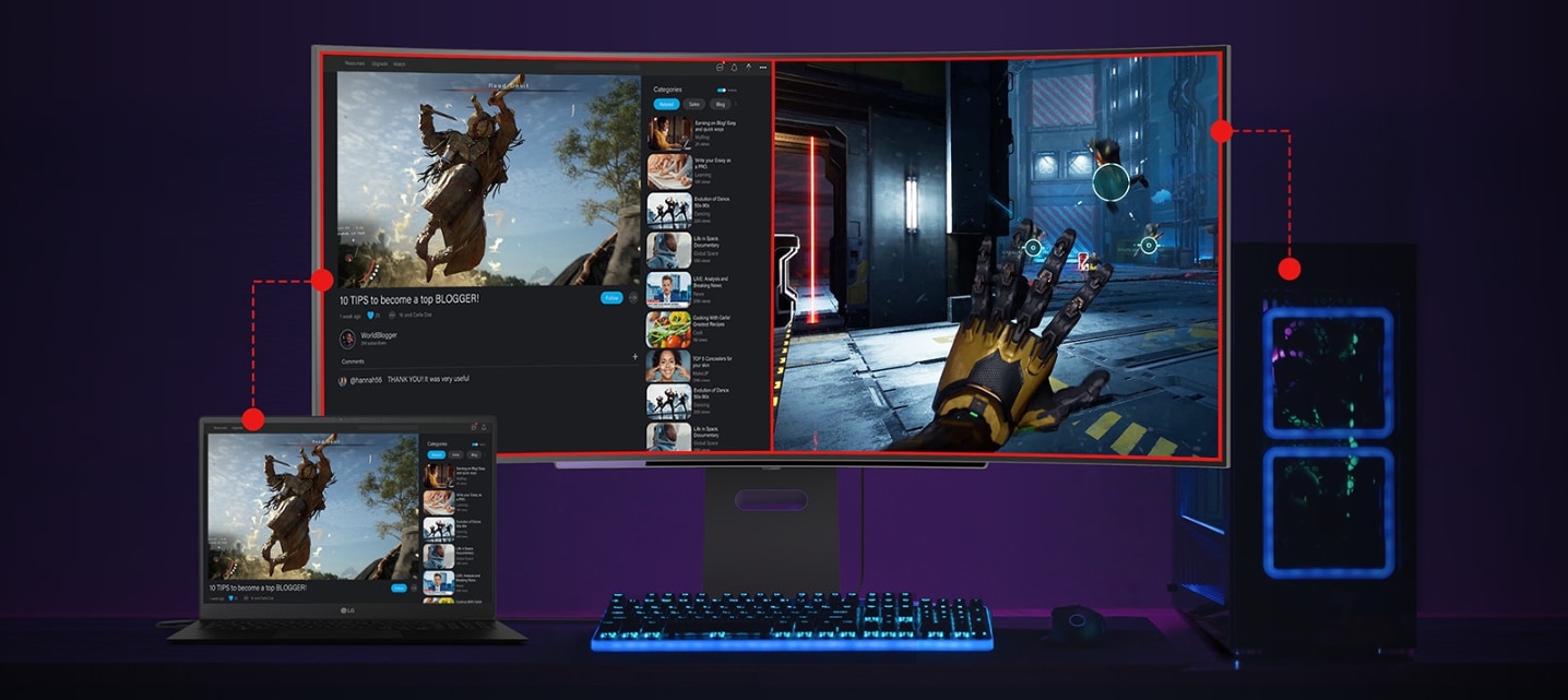 Monitor Gaming OLED LG UltraGear™ 39GS95QE, 39