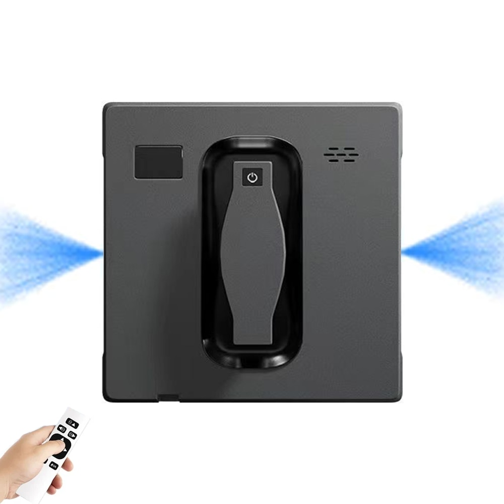 Robot curatare geamuri PuRuikai Twin Spray, 2 pulverizatoare, negru