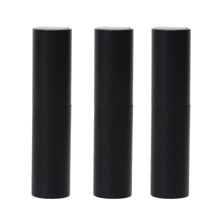 Комплект от 3 спрей бутилки, HERUSI, 10ml, черен, алуминий, преносим