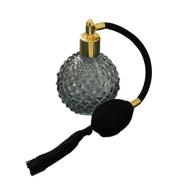 Atomizor sticla parfum, design cristal vintage, sticla, multicolor, 100ml, 10.5x6.7cm