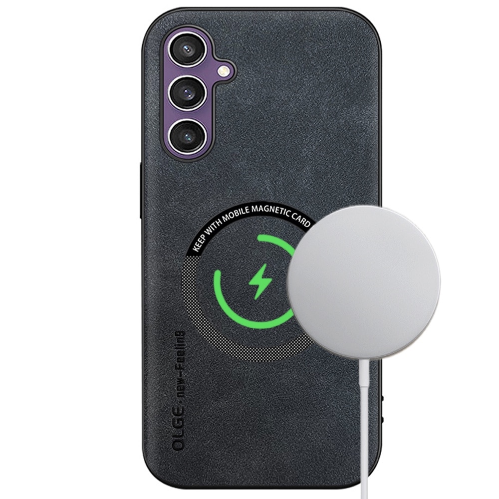 Husa telefon pentru Samsung Galaxy S24 plus, compatibila MagSafe, Antisoc, Negru